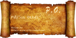 Pócs Ottó névjegykártya