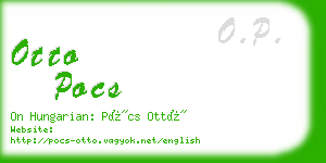 otto pocs business card